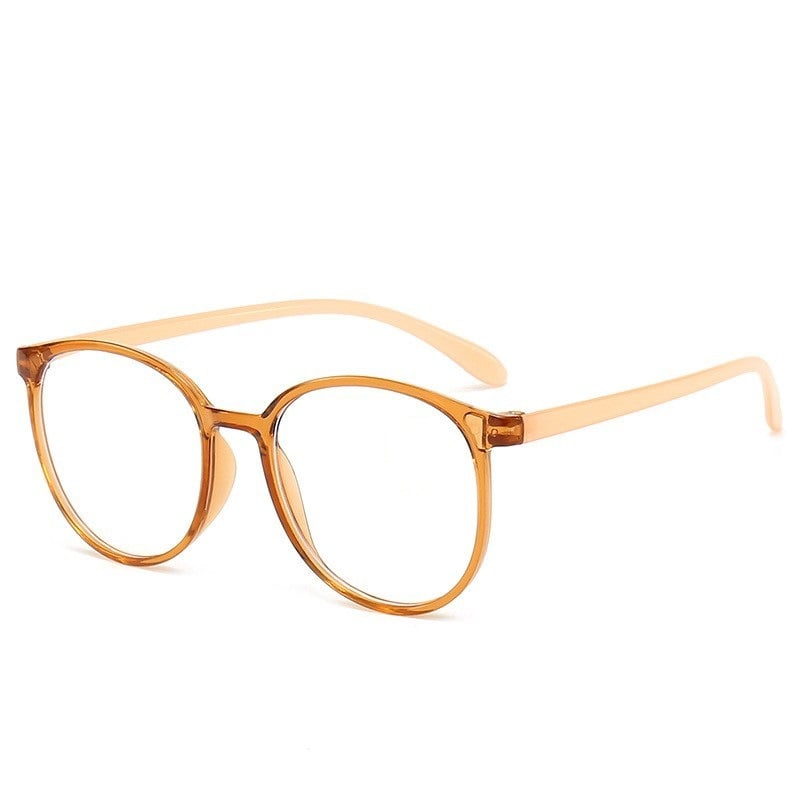 Stylish Round Frame Anti Blue Light Reading Glasses for Women & Men - Comfortable Computer Glasses for Screen Time, Office Work & Gaming