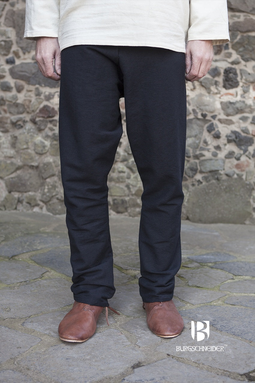 Thorsberg Viking Pants Ragnar Black - Authentic Norse Warrior Trousers for LARP, Cosplay & Medieval Reenactment