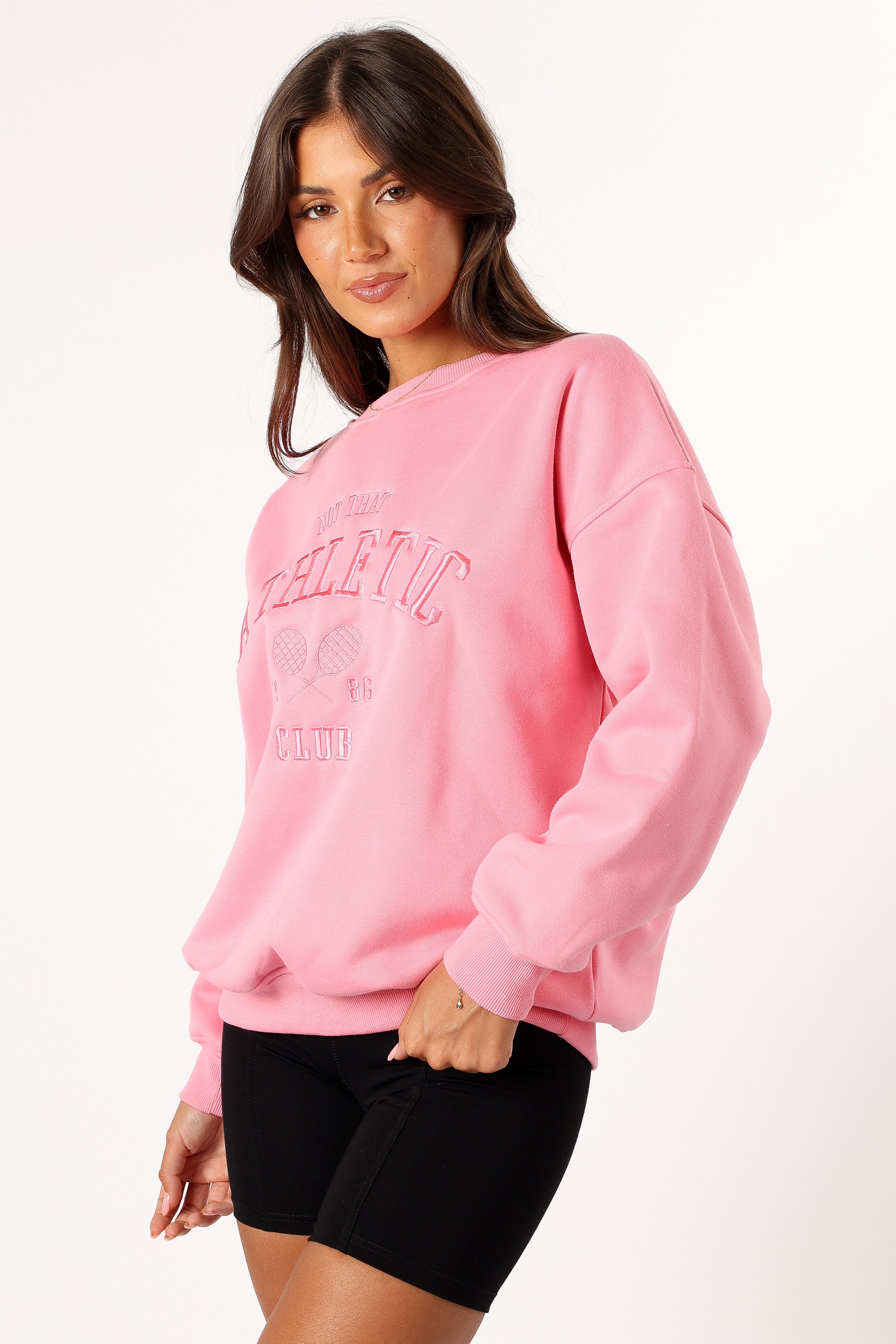 Cora Athletic Sweatshirt for Women - Soft Pink Pullover Hoodie | Gym, Yoga, Running & Casual Wear