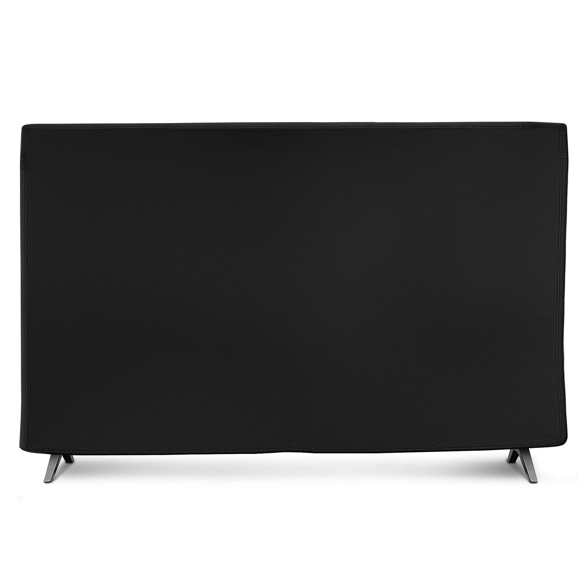 kwmobile 40-Inch TV Dust Cover - Black Fabric Screen Protector for Indoor Flat Screen TVs | Perfect for Home, Office & Entertainment Centers