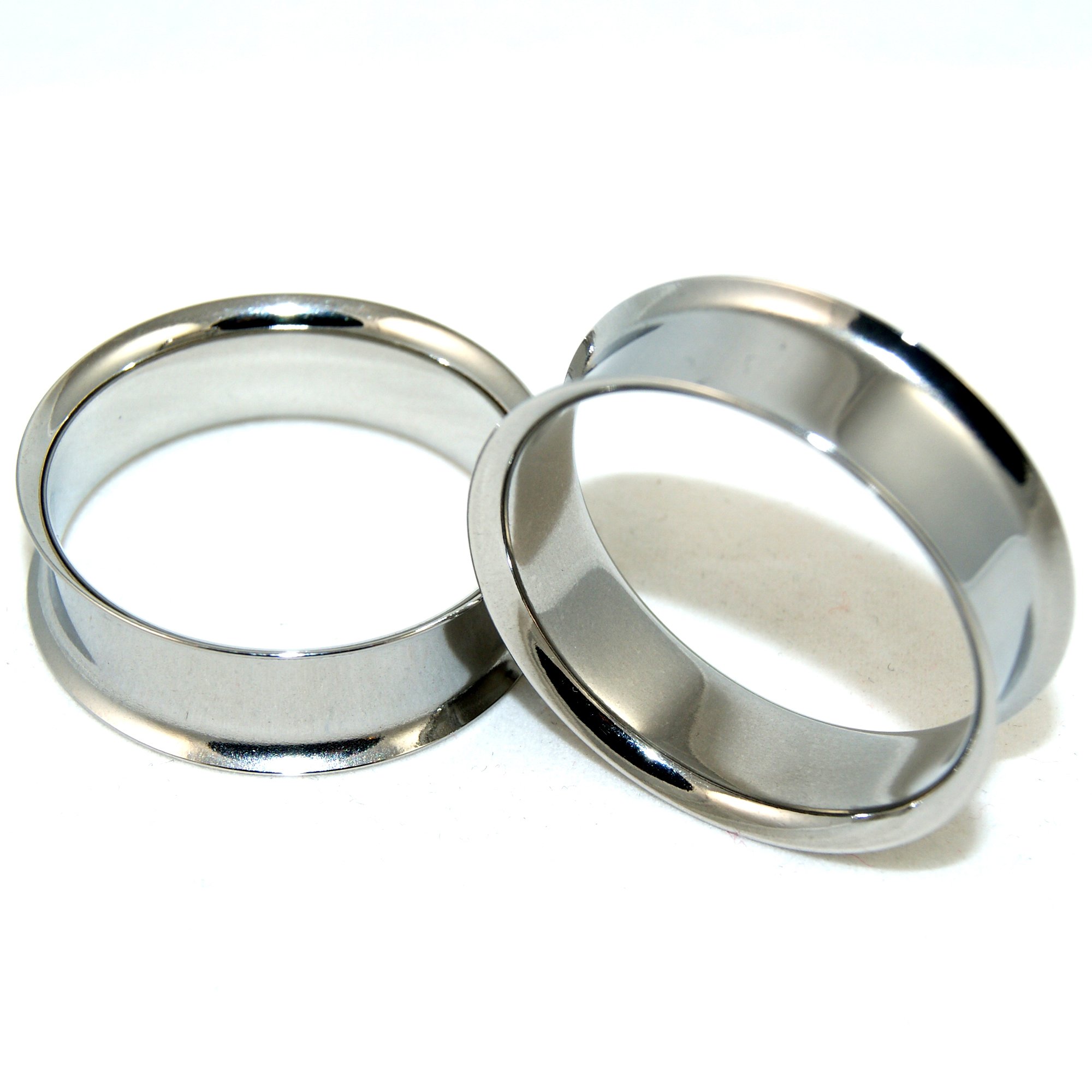 Surgical Steel Double Flare Saddle Tunnels Plugs - 1-1/4 Inch (32mm) Ear Gauges - 1 Pair - Perfect for Stretching, Body Modification & Alternative Fashion