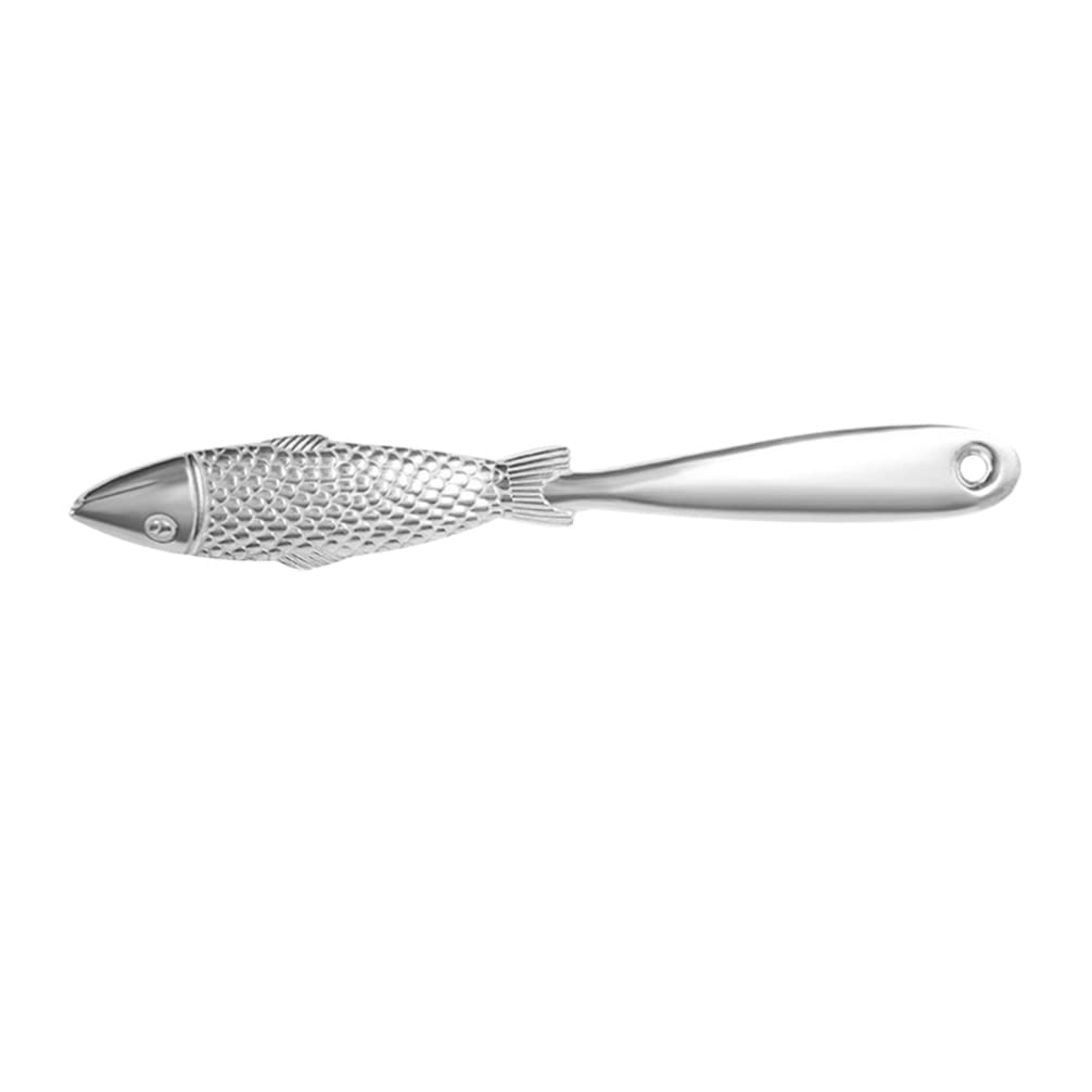 Hemoton Fish Scale Remover & Cleaner - Stainless Steel Fish Scaler Tool for Kitchen, Camping, Fishing - Perfect for Salmon, Tilapia, Bass & Seafood Preparation