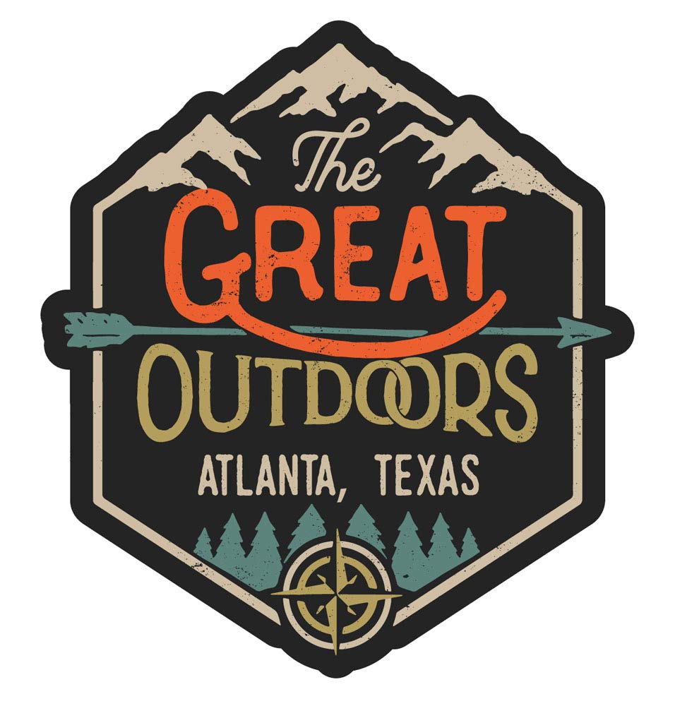 Atlanta Texas The Great Outdoors Design 4-Inch Refrigerator Magnet - Perfect for Kitchen Decor, Office Organization & Travel Souvenirs