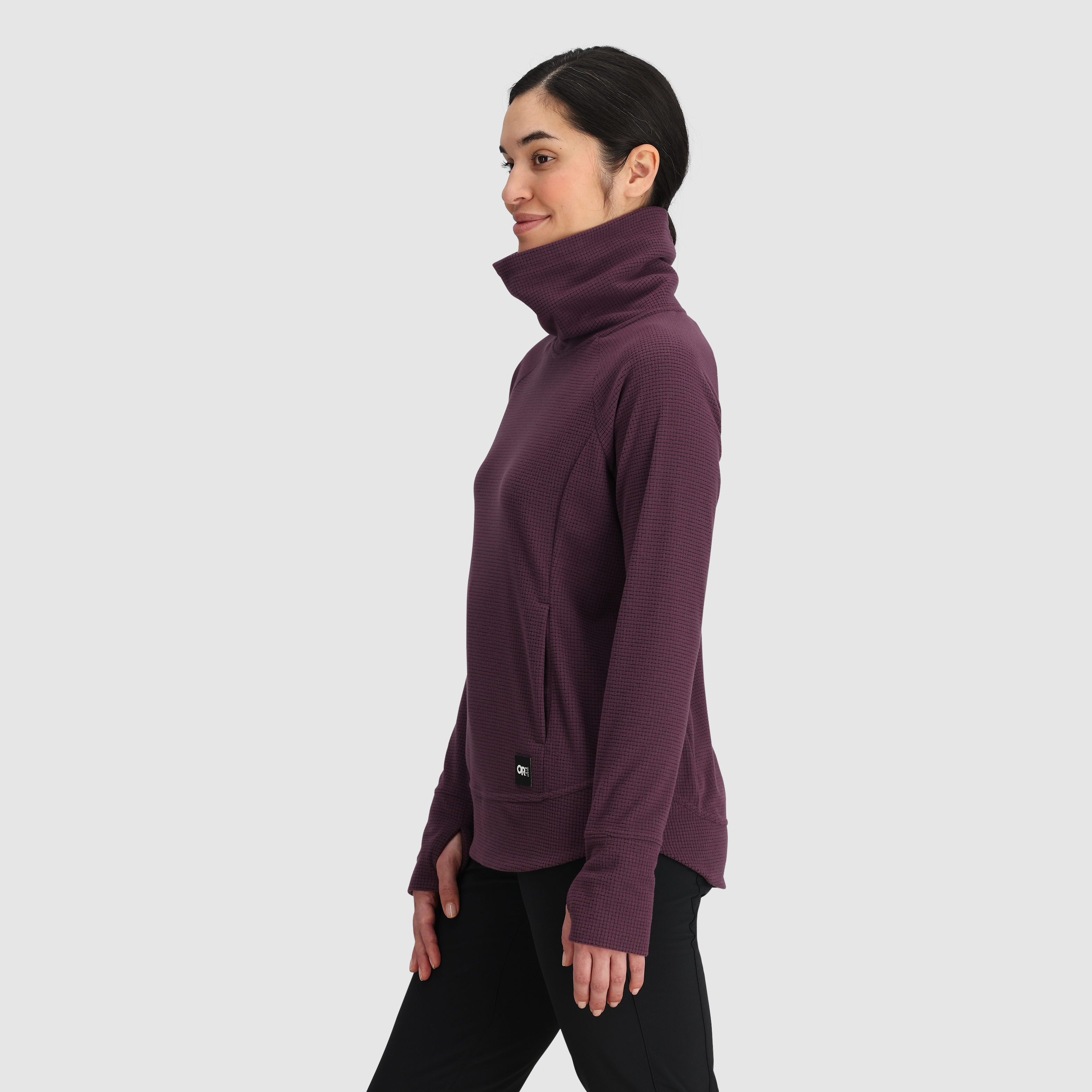 Women's Fleece Cowl Neck Pullover - Soft & Warm Trail Running Jacket for Hiking, Camping & Outdoor Adventures