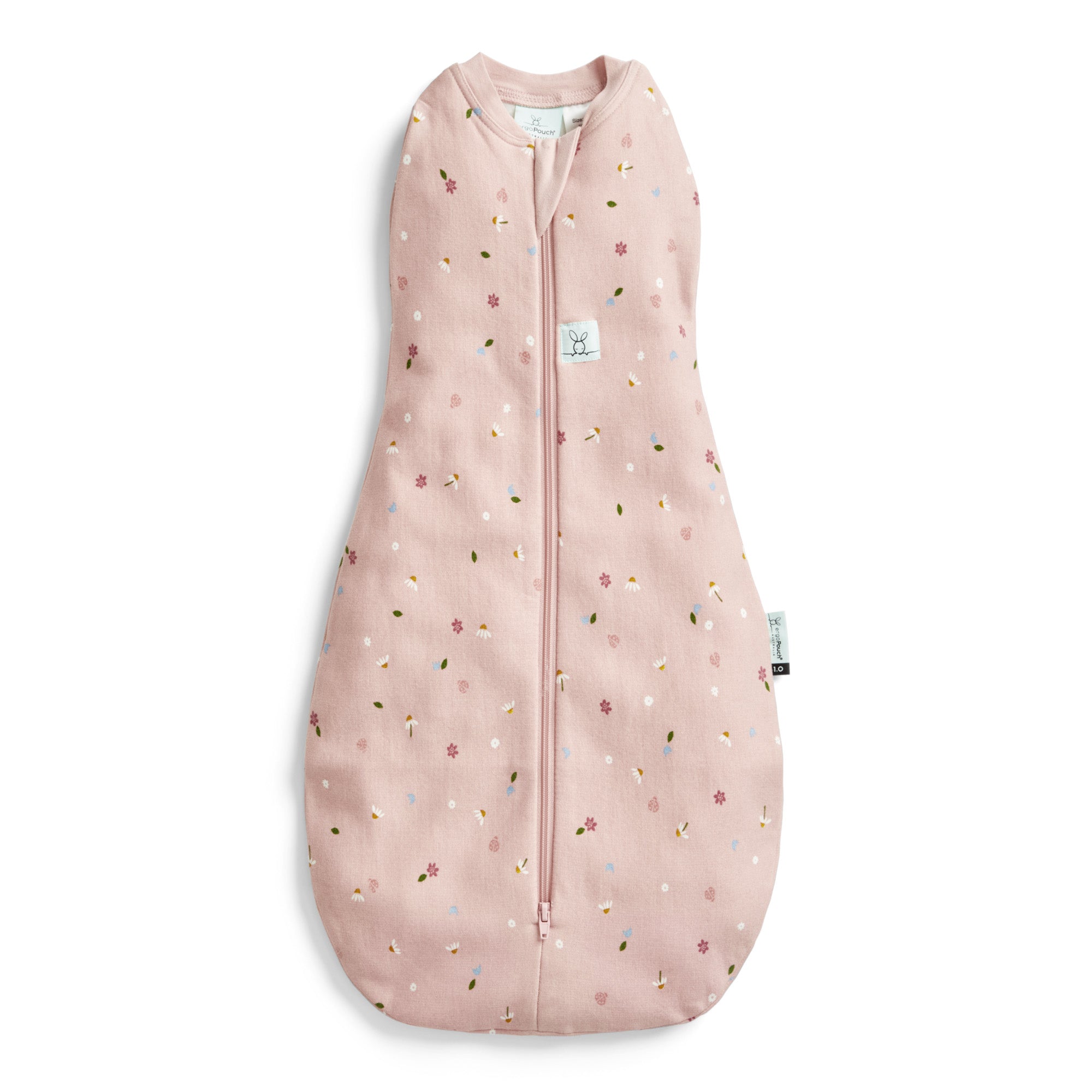 ErgoPouch Cocoon Zip Swaddle Bag 1.0 TOG - Daisies Print Baby Sleep Sack for Newborns & Infants - Perfect for Nursery, Daycare & Travel