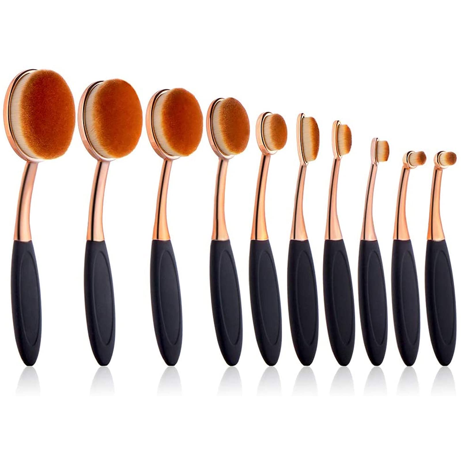 UNIMEIX 10 Pack Blending Brush Set for Card Making, Scrapbooking, Ink Blending - Rose Gold Craft Brushes for DIY Paper Art, Watercolor & Background Painting | Perfect for Artists, Crafters & Card Enthusiasts