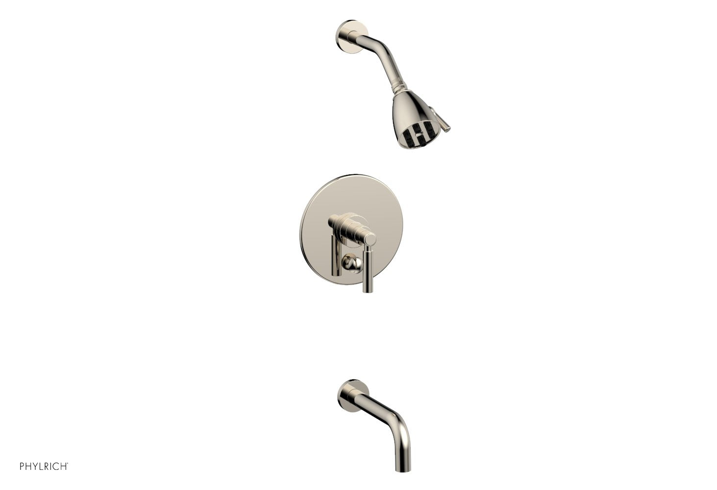 BASIC Pressure Balance Tub and Shower Faucet Set - 7 1/2