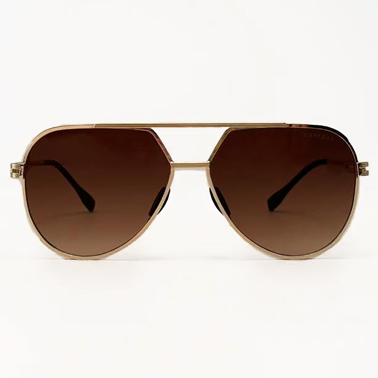 Untangled X Emily Tangle-Free Brown Aviator Sunglasses for Women - UV Protection Polarized Fashion Sunglasses for Driving, Beach & Outdoor Activities