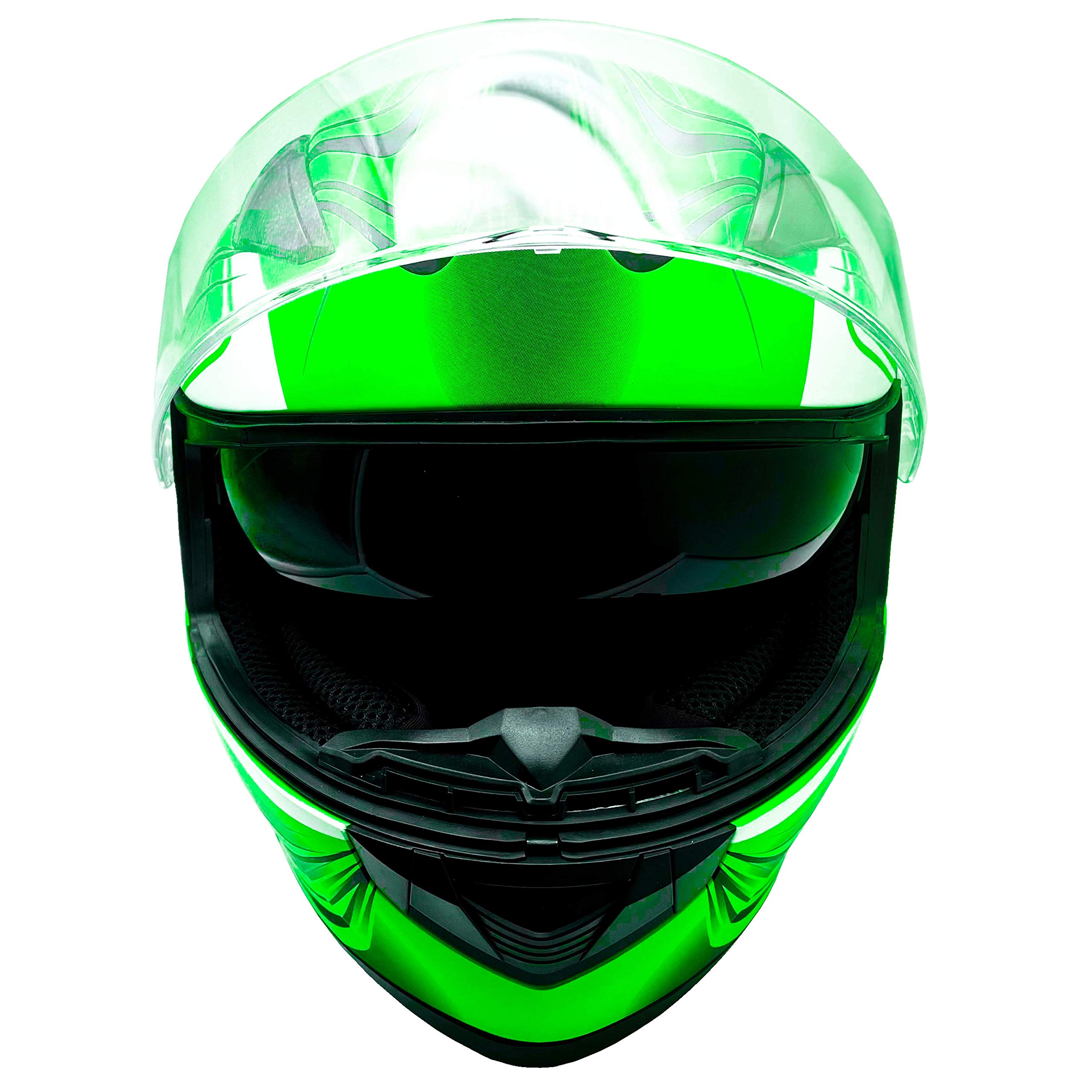 Typhoon Helmets Adult Full Face Heated Dual Lens Shield Snowmobile Helmet - Winter Motorcycle & ATV Riding Gear for Cold Weather Protection