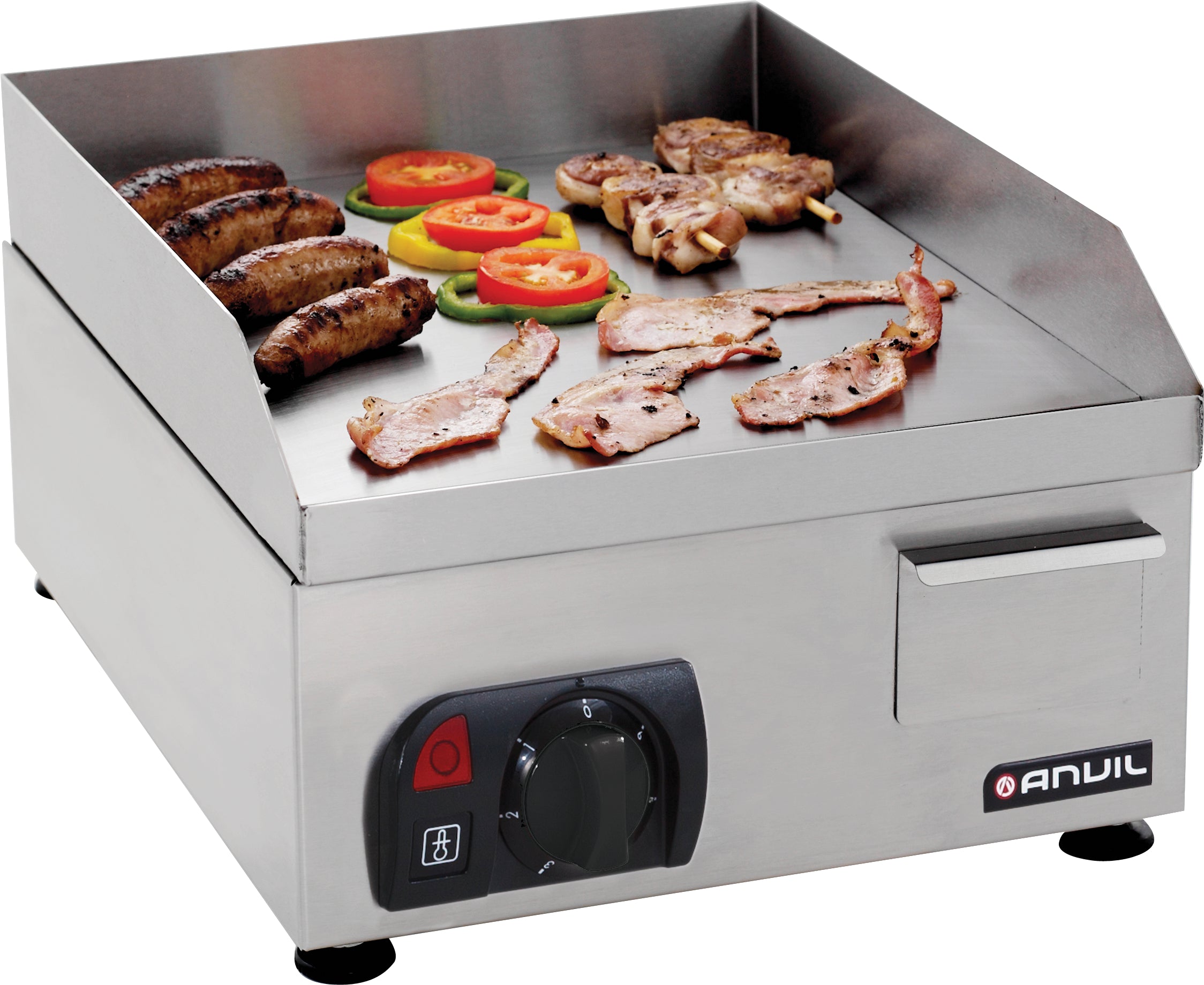 Anvil Flat Top Griddle 400mm - Professional Cast Iron Griddle for Outdoor Cooking, BBQ & Camping - Perfect for Pancakes, Burgers & Steaks