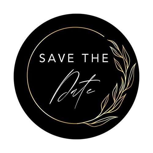 Black and Gold Leaf Frame Design