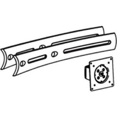 Ergotron Monitor Mount Kit - 2 Short Extenders, 1 Flat & 1 Angled Center Bracket for Dual Monitor Setup | Perfect for Home Office, Gaming & Workspace Ergonomics