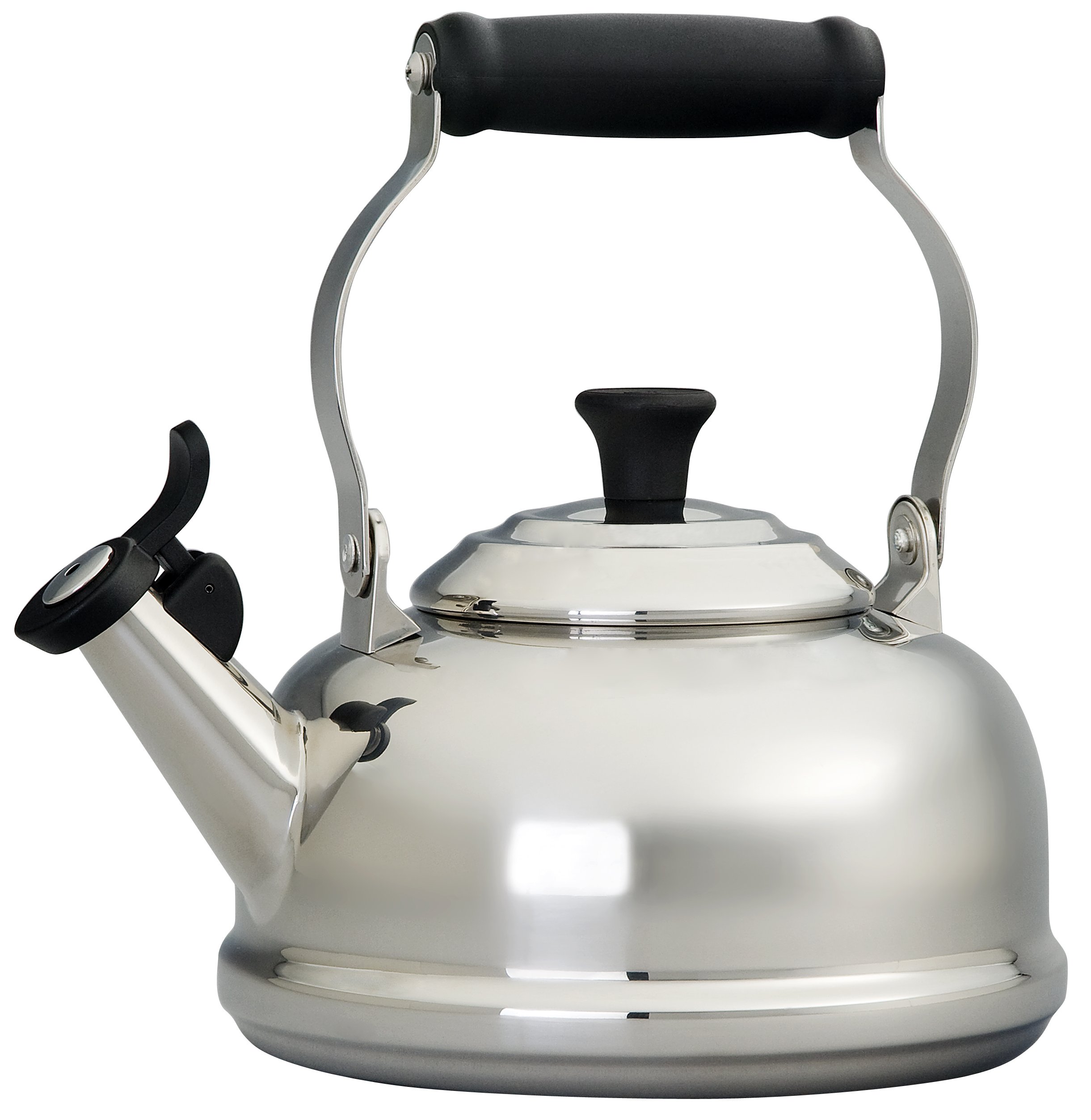 Le Creuset 1.8 Quart Stainless Steel Tea Kettle with Whistle - Premium Stovetop Kettle for Boiling Water, Tea & Coffee - Perfect for Home, Office & Outdoor Use