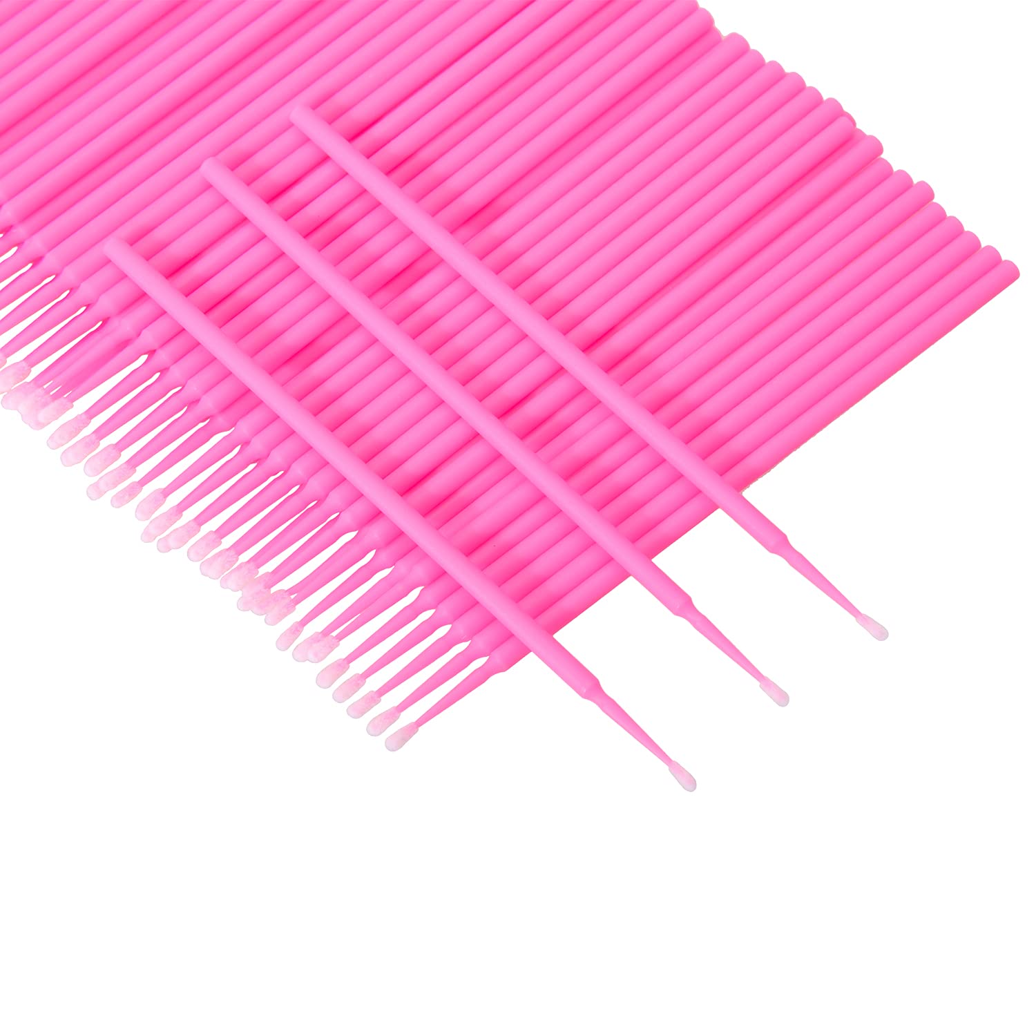 200 Pieces Pink Disposable Micro Brushes - Eyelash Extension Applicators for Mascara & Lash Glue | Perfect for Salon Professionals & DIY Lash Extensions at Home