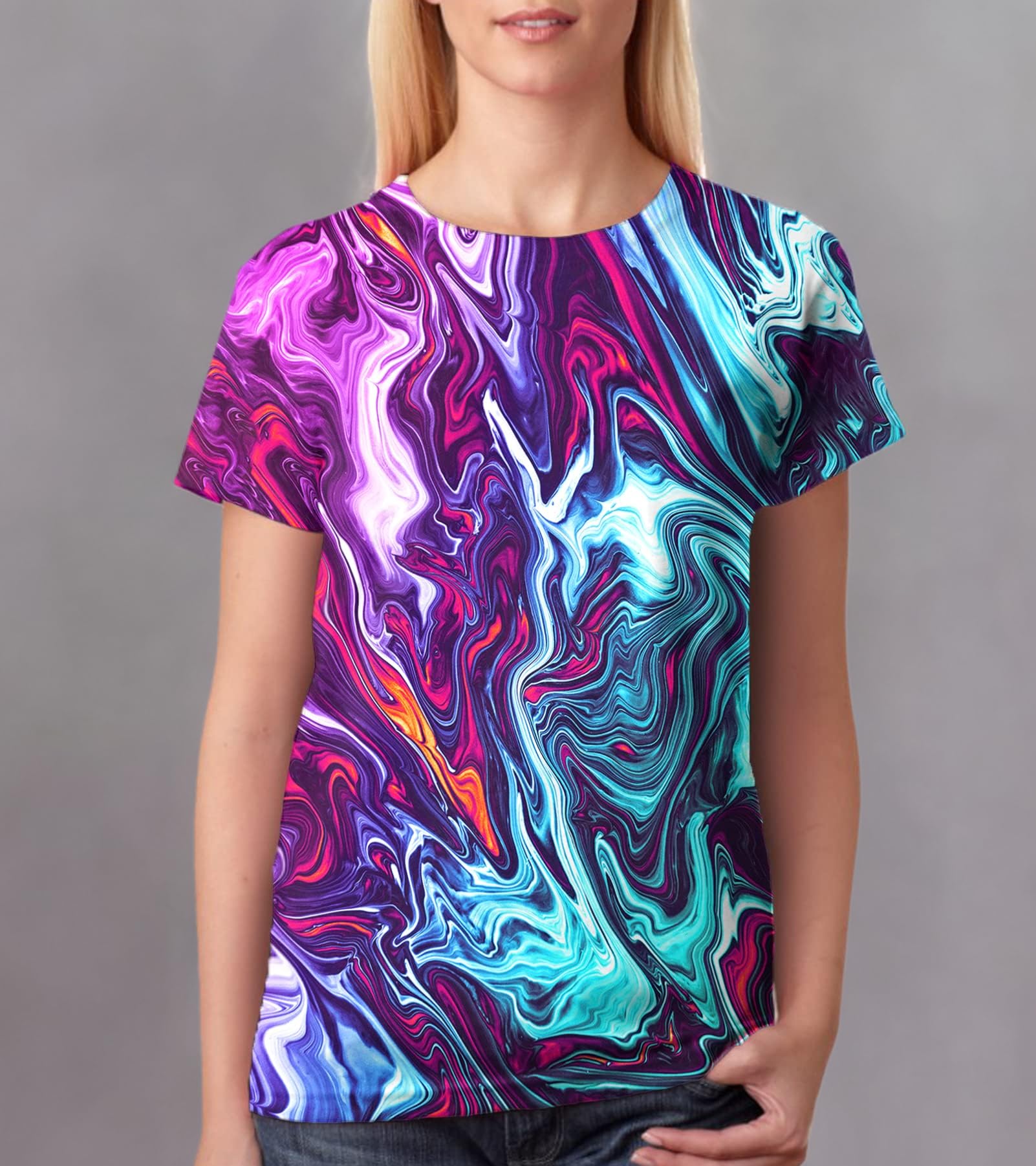 SYAIMN Unisex 3D Printed Graphic T-Shirt - Funny Colorful Summer Tee for Men & Women | Casual Wear, Street Fashion, Gift Idea