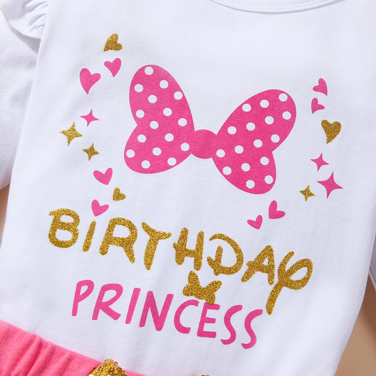 **Princess Birthday Outfits for Toddler Girls - Dot Mesh Tutu Skirt & Vest Tank Top Set - Perfect for Birthday Parties, Photo Shoots & Dress-Up Play**