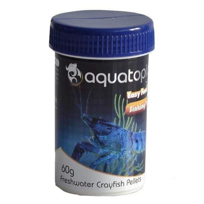 **Aquatopia Freshwater Crayfish Pellets 130g - High Protein Sinking Fish Food for Crayfish, Shrimp & Bottom Feeders - Ideal for Aquariums & Ponds**