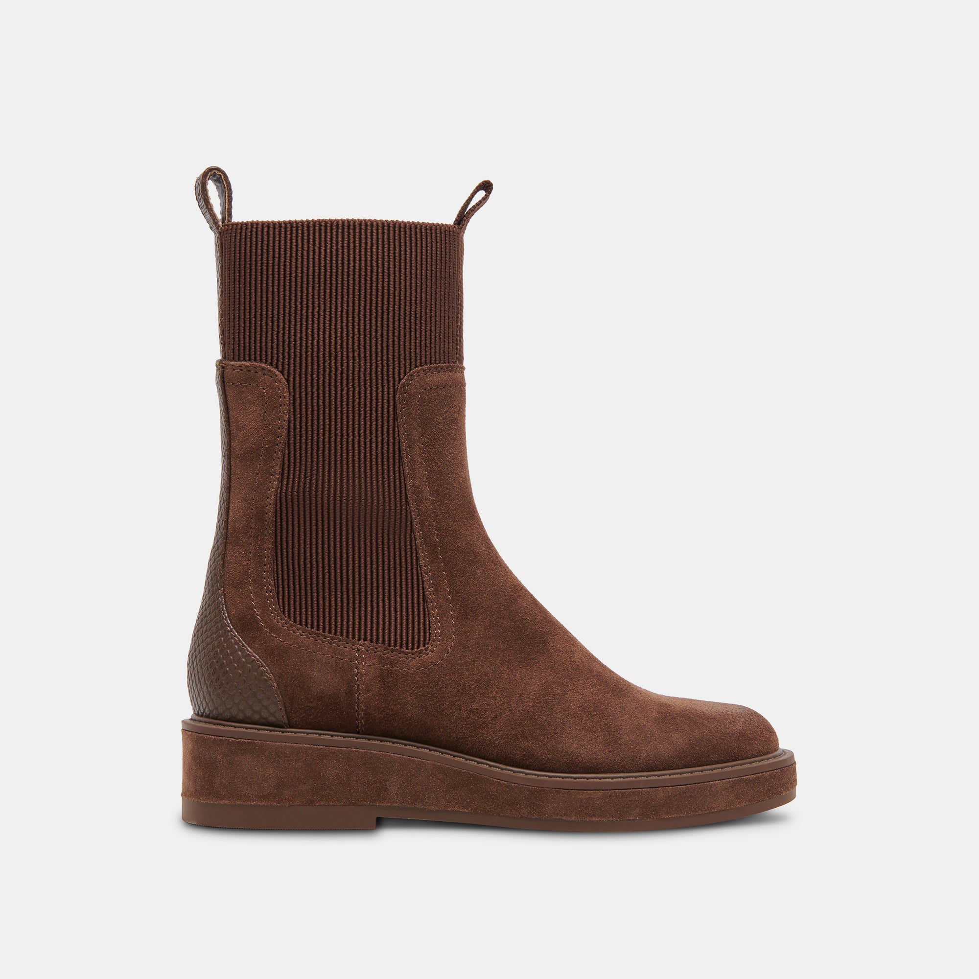 ELYSE H2O Wide Calf Boots in Cocoa Suede - Waterproof Winter Boots for Women, Comfortable & Stylish Ankle Booties for Rainy Days and Snowy Weather