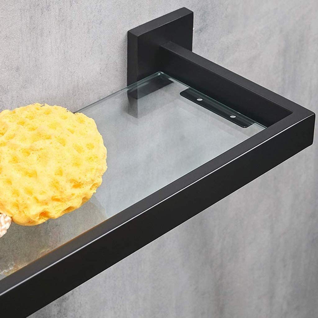 Stainless Steel Wall Mounted Bathroom Shelf - Rustproof Storage Rack for Shower Organizer, Towel Holder & Bath Accessories | Perfect for Small Bathroom Space Saving & Home Organization