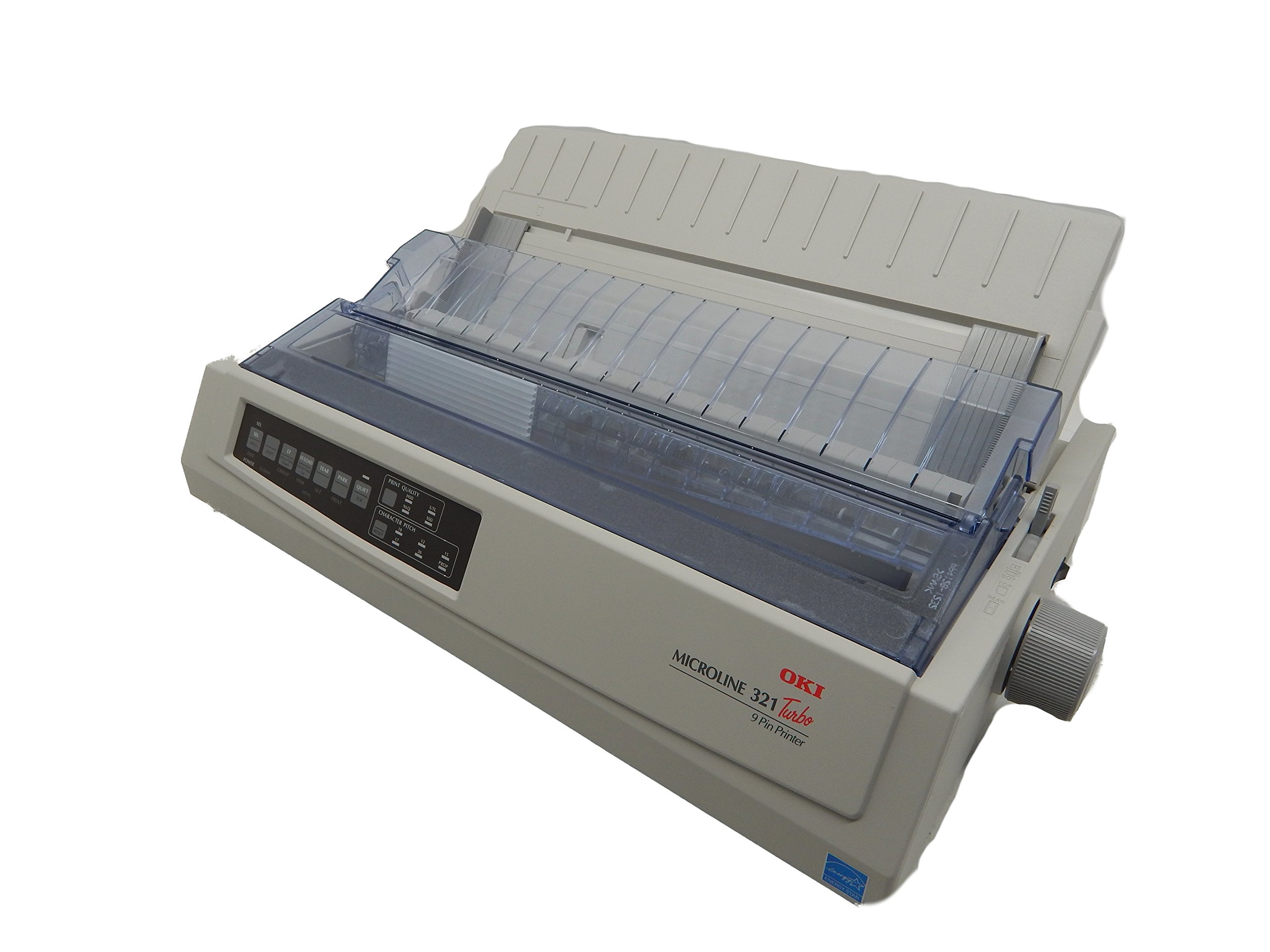 OKI 62411701 Microline 321 Turbo High-Speed Dot Matrix Impact Printer for Receipts, Invoices & Shipping Labels - Ideal for Retail, Warehouse & Office Use