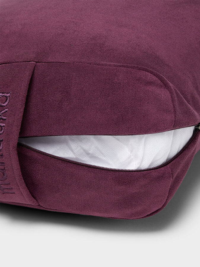 Manduka Rectangular Enlight Technology Meditation Bolster Cushion - Premium Yoga Support for Back, Hips & Knees - Ideal for Meditation, Yin Yoga & Home Relaxation