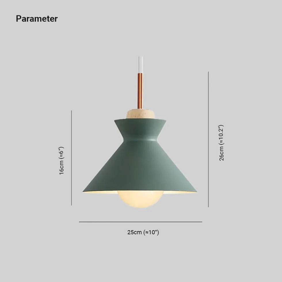 Modern Yellow Trumpet Pendant Light - Elegant Ceiling Lighting for Dining Room, Kitchen, or Bedroom Decor