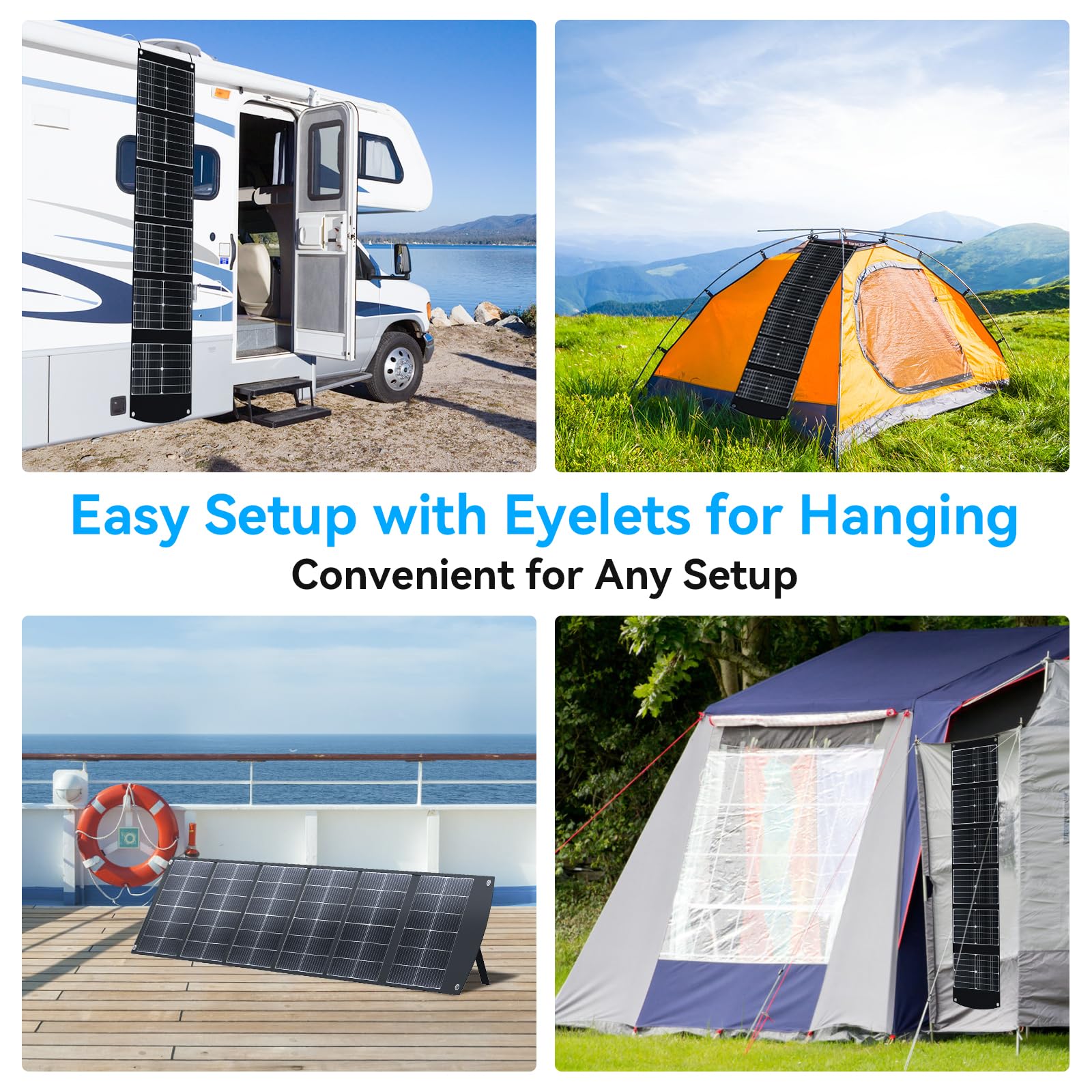 Ecosonique 200W Portable Solar Panel for Power Stations - Foldable Lightweight Solar Charger with Kickstand, USB-C PD3.0 & USB-A QC3.0, MC4 Output - Perfect for Solar Generators, RV Camping, Hiking & Outdoor Adventures