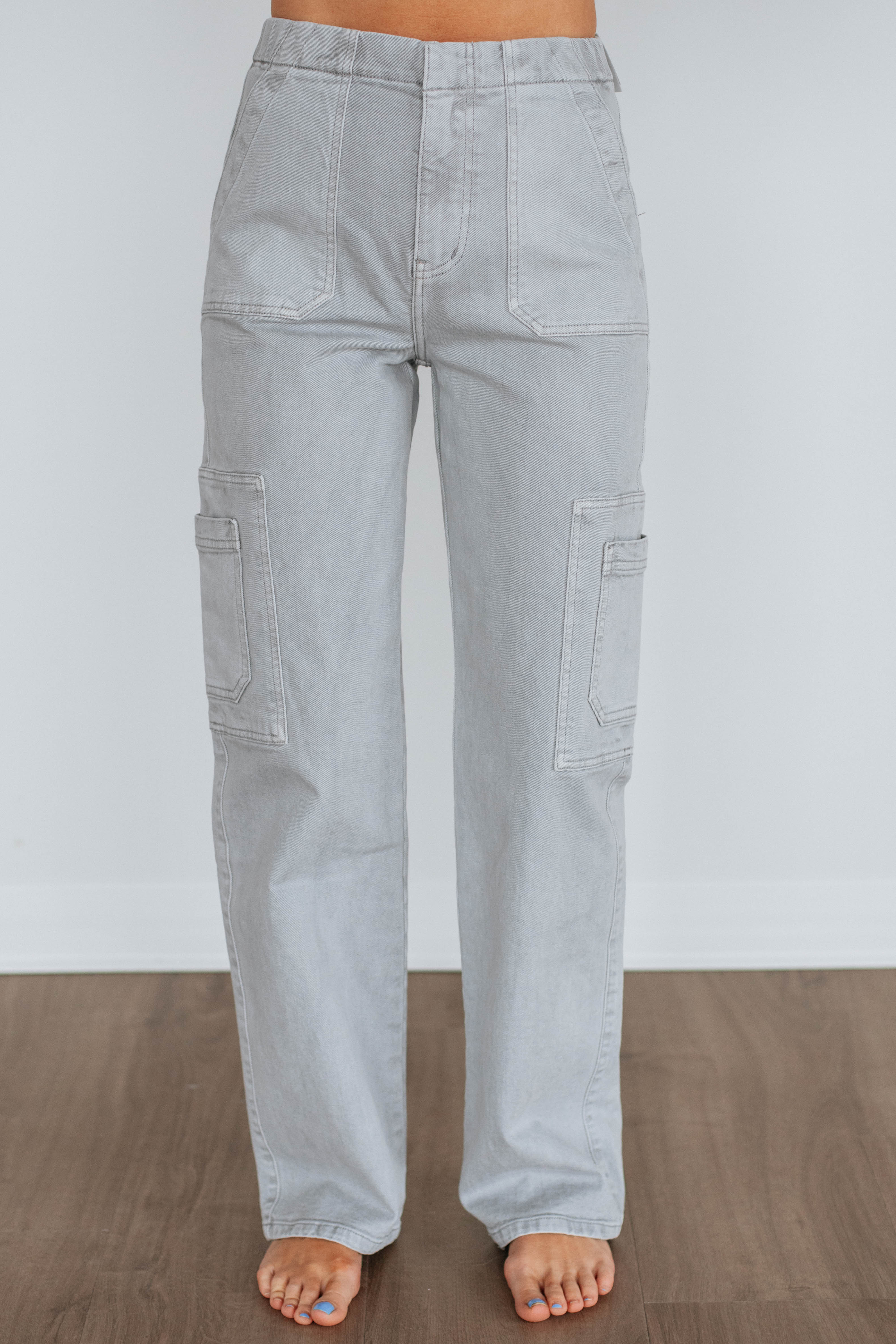Aubrey KanCan High Waist Skinny Jeans for Women - Grey Stretch Denim Pants | Perfect for Casual Wear, Office & Night Out