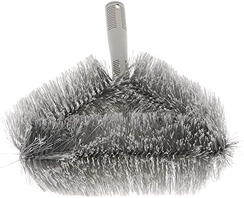 KR STORE Triangle Cobweb Brush - Ceiling Fan & Corner Duster Cleaner - Grey Cleaning Tool for Home, Office, and Hard-to-Reach Areas