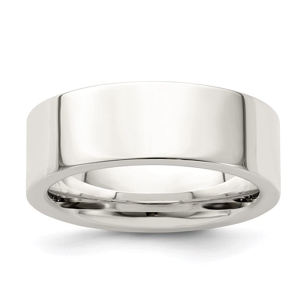 Diamond2Deal 925 Sterling Silver 7mm Wedding Band Ring for Men & Women - Classic Comfort Fit Wedding Ring for Engagement, Anniversary & Everyday Wear