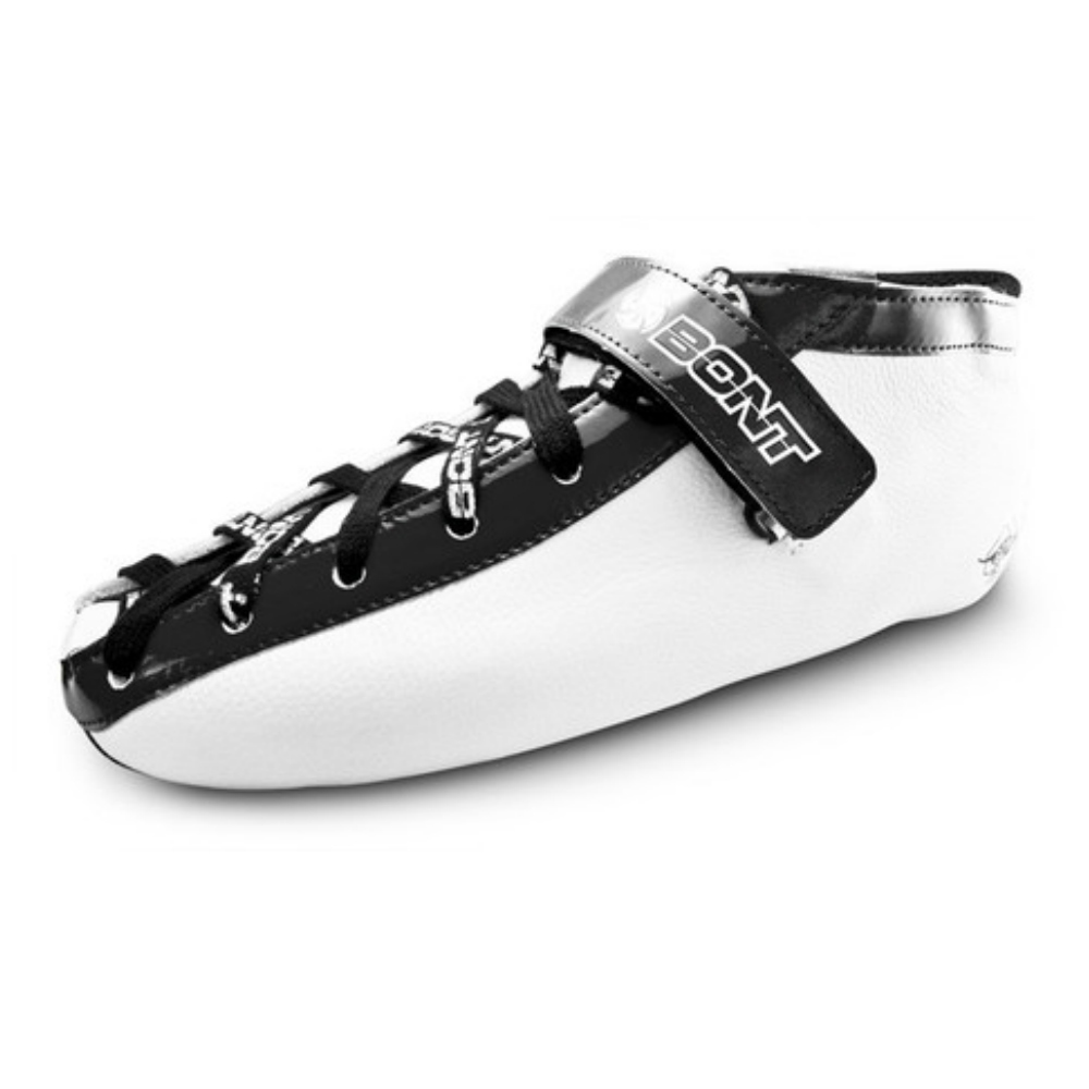 Bont Quad Hybrid Fiberglass White Boot - High-Performance Roller Skates for Speed Skating & Derby - Perfect for Indoor & Outdoor Use