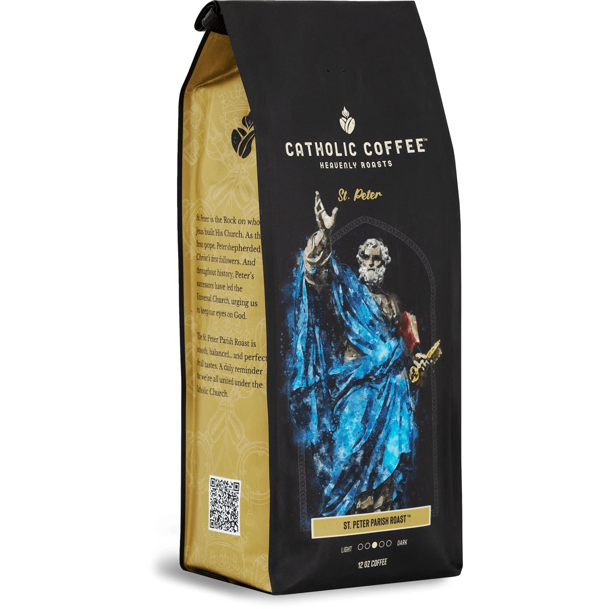 St. Peter Parish Arabica Coffee Whole Bean - Small-Batch Craft Coffee for Catholic Faithful & Coffee Lovers - Perfect for Morning Brew, Church Events & Thoughtful Gifts