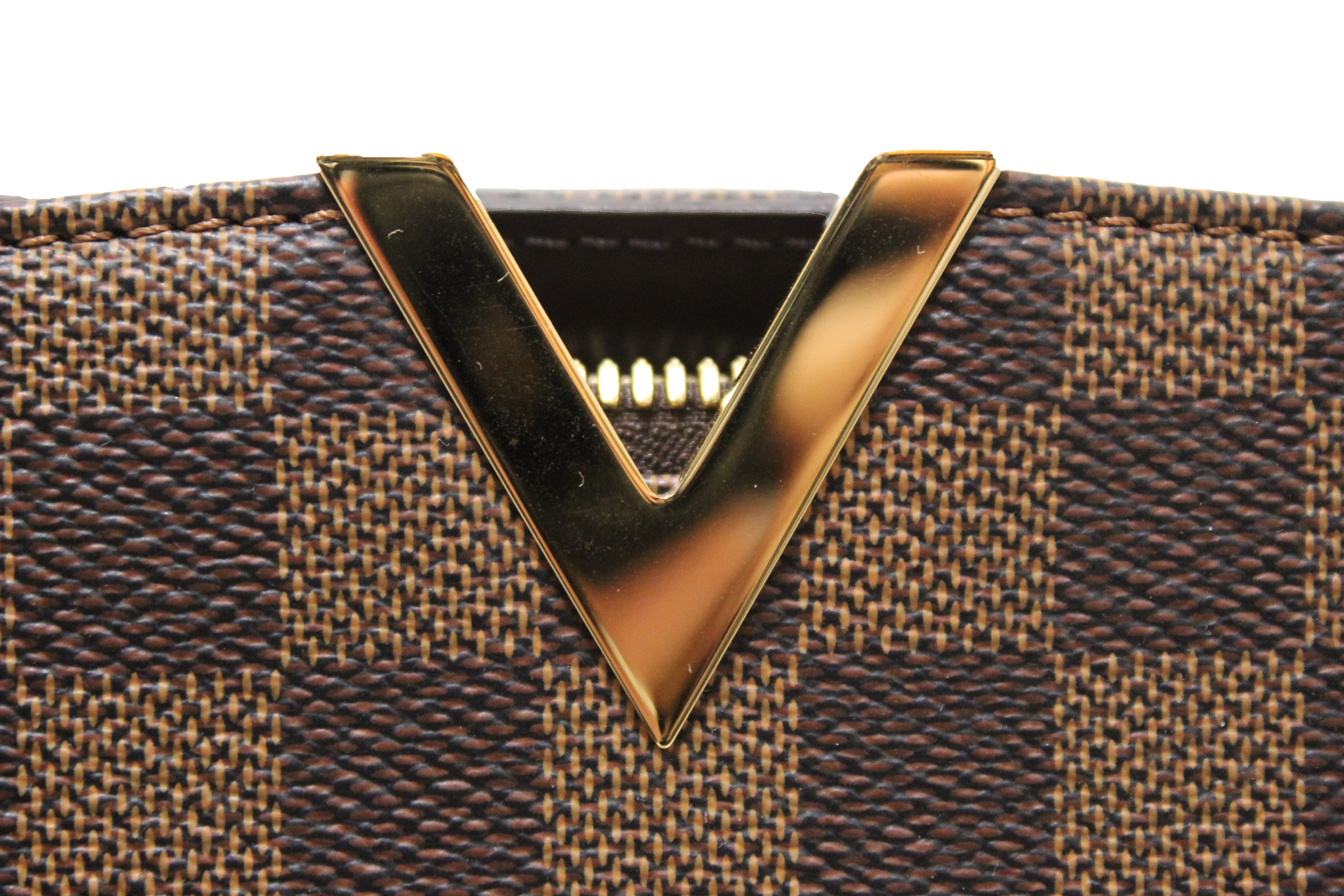 Authentic Louis Vuitton Damier Ebene Canvas Kensington Bowling Bag - Luxury Designer Handbag for Women, Perfect for Work, Travel & Evening Events