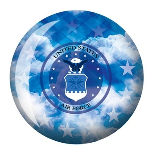 US Air Force Themed Bowling Ball - Premium 12-Pound Custom Design for Bowling Enthusiasts | Perfect for Gifts, Sports Events, and Military-Themed Parties