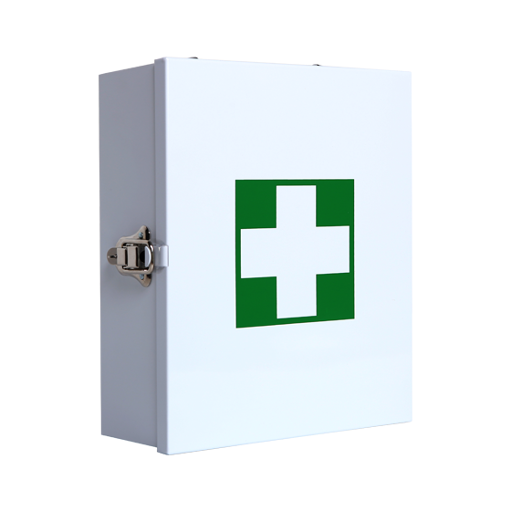 Small Metal First Aid Cabinet - Compact & Durable for Home, Office, and Emergency Use | First Aid Kit Storage Solution