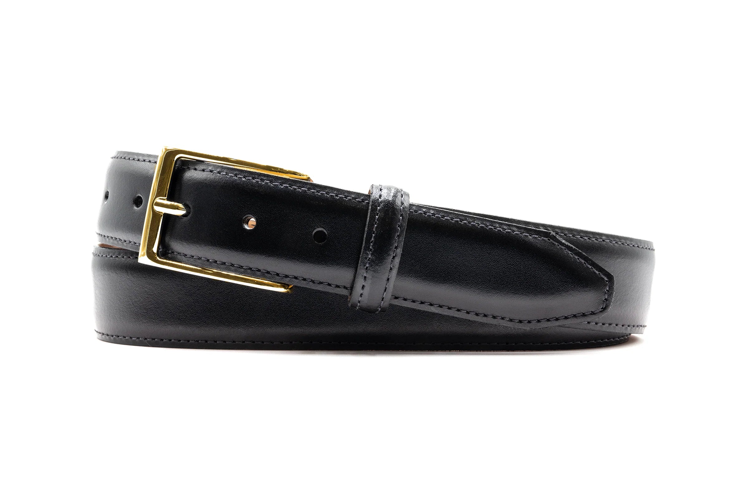 Martin Dingman Genuine Leather Black Dress Belt for Men - Classic & Elegant Formal Wear Accessory for Business, Office, and Special Occasions