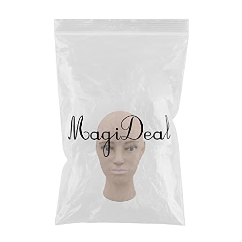 Light Coffee Siah Male Mannequin Head with Glasses & Headset - Perfect for Barber Shop, Salon, Wig Display, and Photography Props
