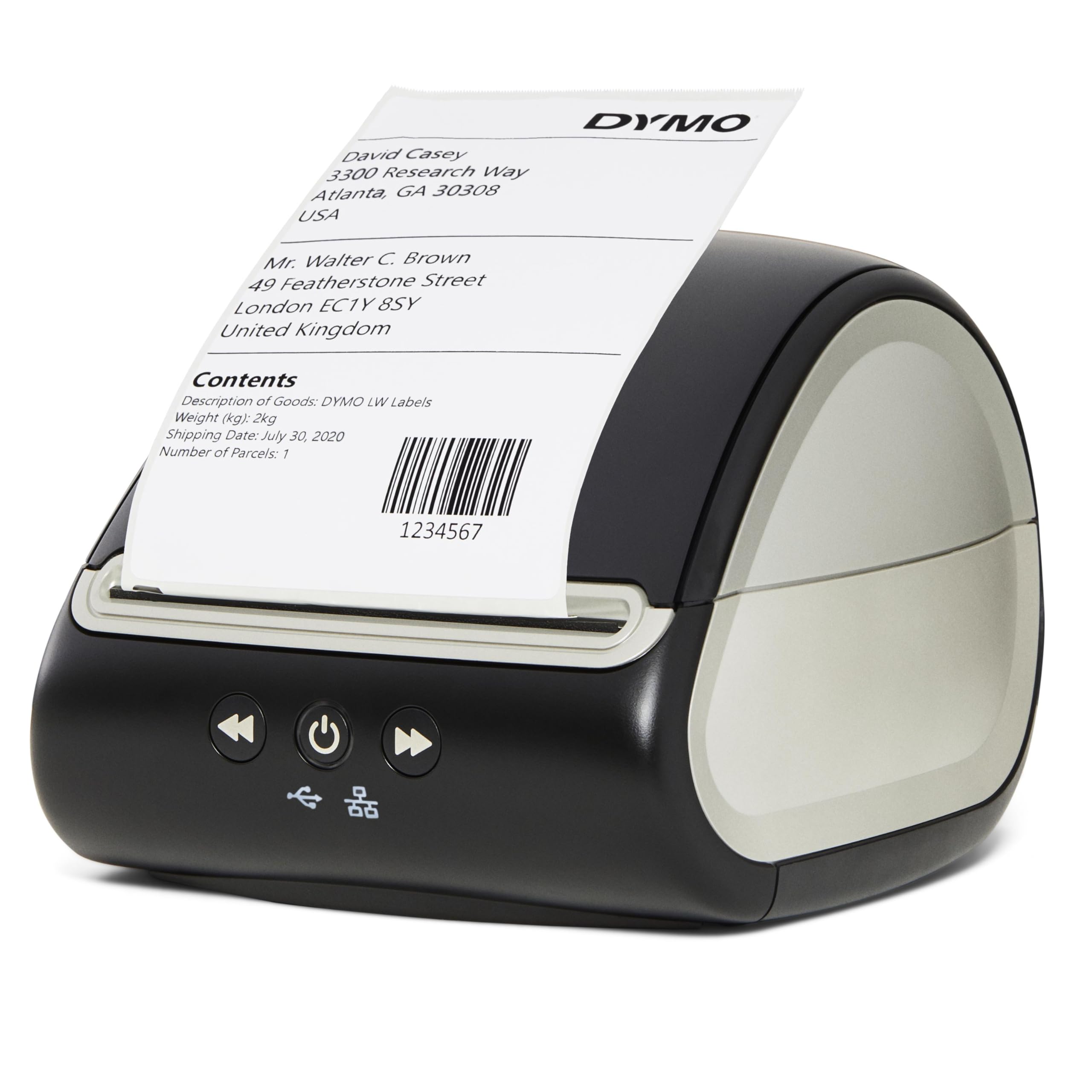 Dymo DY LW 5XL Label Printer - High Performance Thermal Label Maker for Shipping, Packaging & Logistics - Black (EMEA Version) - Perfect for Warehouses, E-commerce & Small Businesses