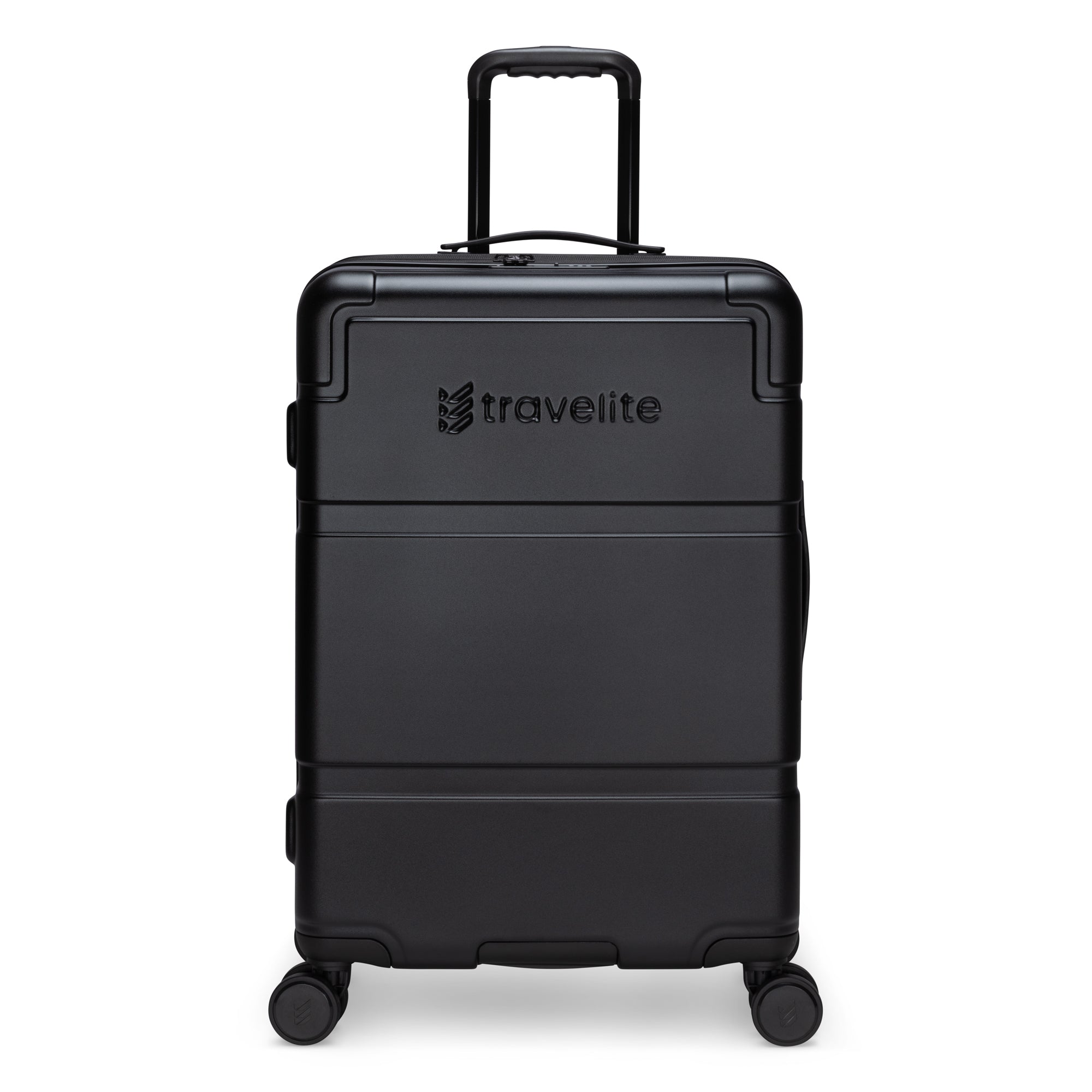 Travelite Expandable Polycarbonate Spinner Luggage - Medium Size Lightweight Suitcase for Business Travel & Vacation | Durable Carry-On with 360° Wheels
