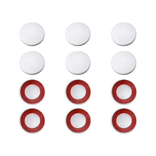 12pcs Car Door Screw Waterproof Rust Protection Cover - GM Vehicle Fastener Clip & Screw Cap Set - White (Perfect for Door Lock Protection & Automotive Maintenance)