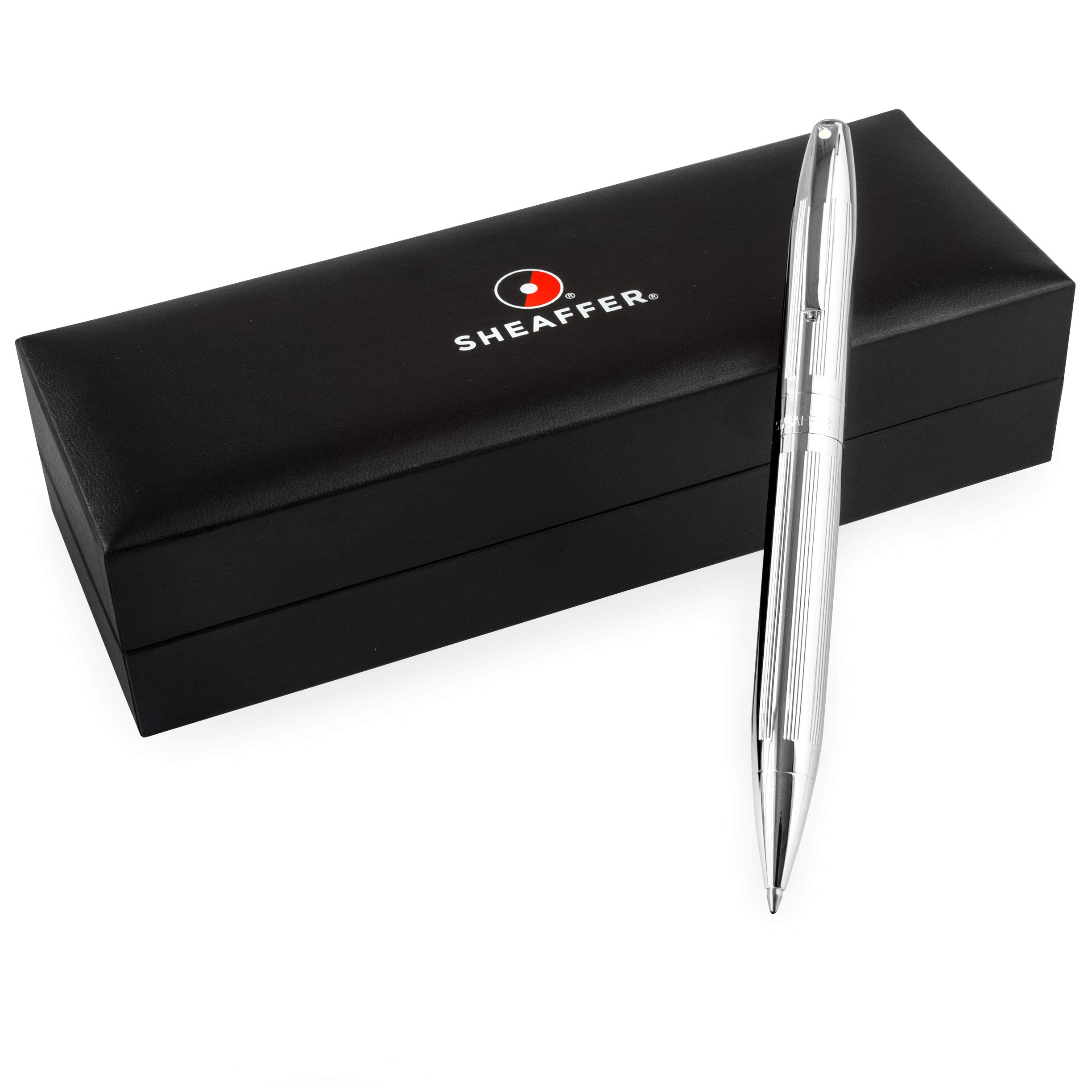 Sheaffer Prelude Rollerball Pen - Medium Nib - Glossy White & Rose Gold Barrel - Premium Gift Box - Perfect for Office, Business Meetings & Luxury Gifting