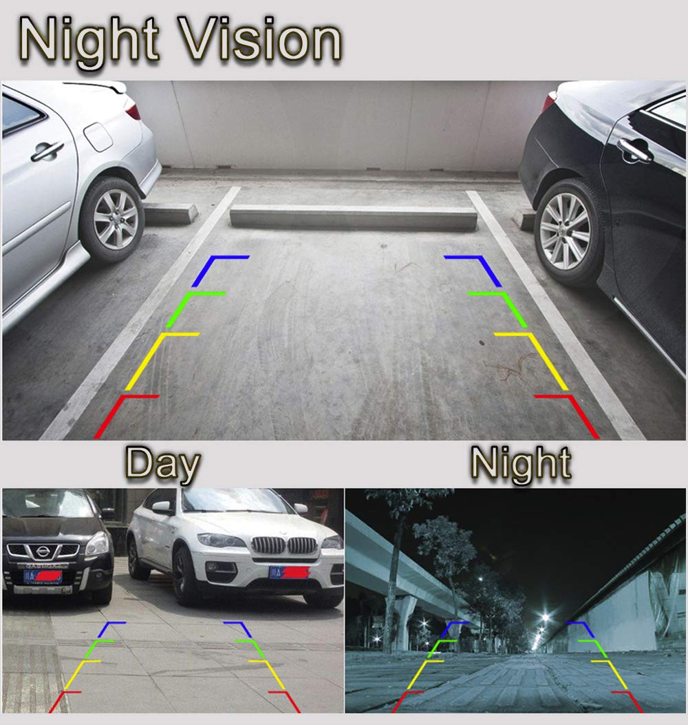 Full HD Waterproof & Shockproof Reversing Backup Camera for Mercedes Benz Smart City-Coupe/Smart Fortwo/Smart ED/Smart ForJeremy - Night Vision, Wide Angle Rear View Parking Camera for Safe Driving & Easy Parking
