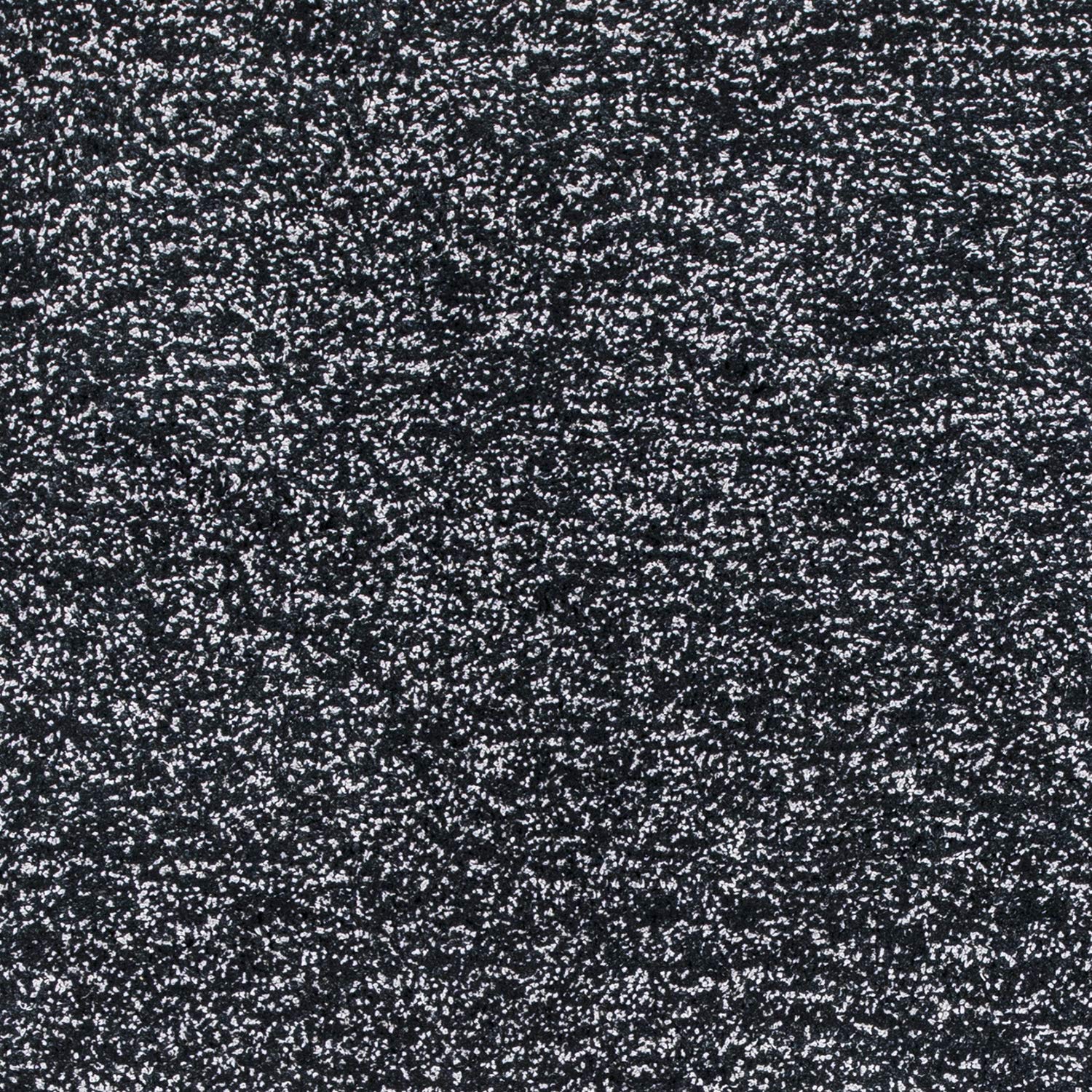 KAS Oriental Rugs Bliss Collection - Soft Plush Handwoven Shag Area Rug 9x13 Feet, Black Heather - Perfect for Living Room, Bedroom or Office Decor