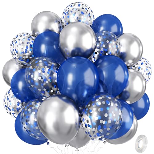 Navy Blue Silver