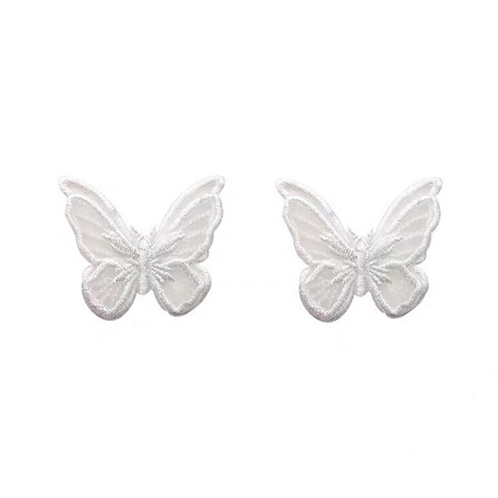 10PCS Lace Butterfly Hair Clips for Women & Girls - Elegant White Hair Accessories for Weddings, Parties & Everyday Style