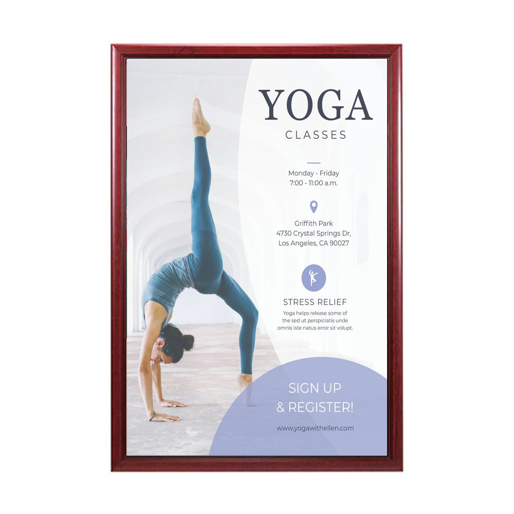 30x40 Inch Wooden Poster Frame - Premium Quality Swing Frame for Art, Photos & Posters - Perfect for Home Decor, Office Display & Gallery Exhibitions