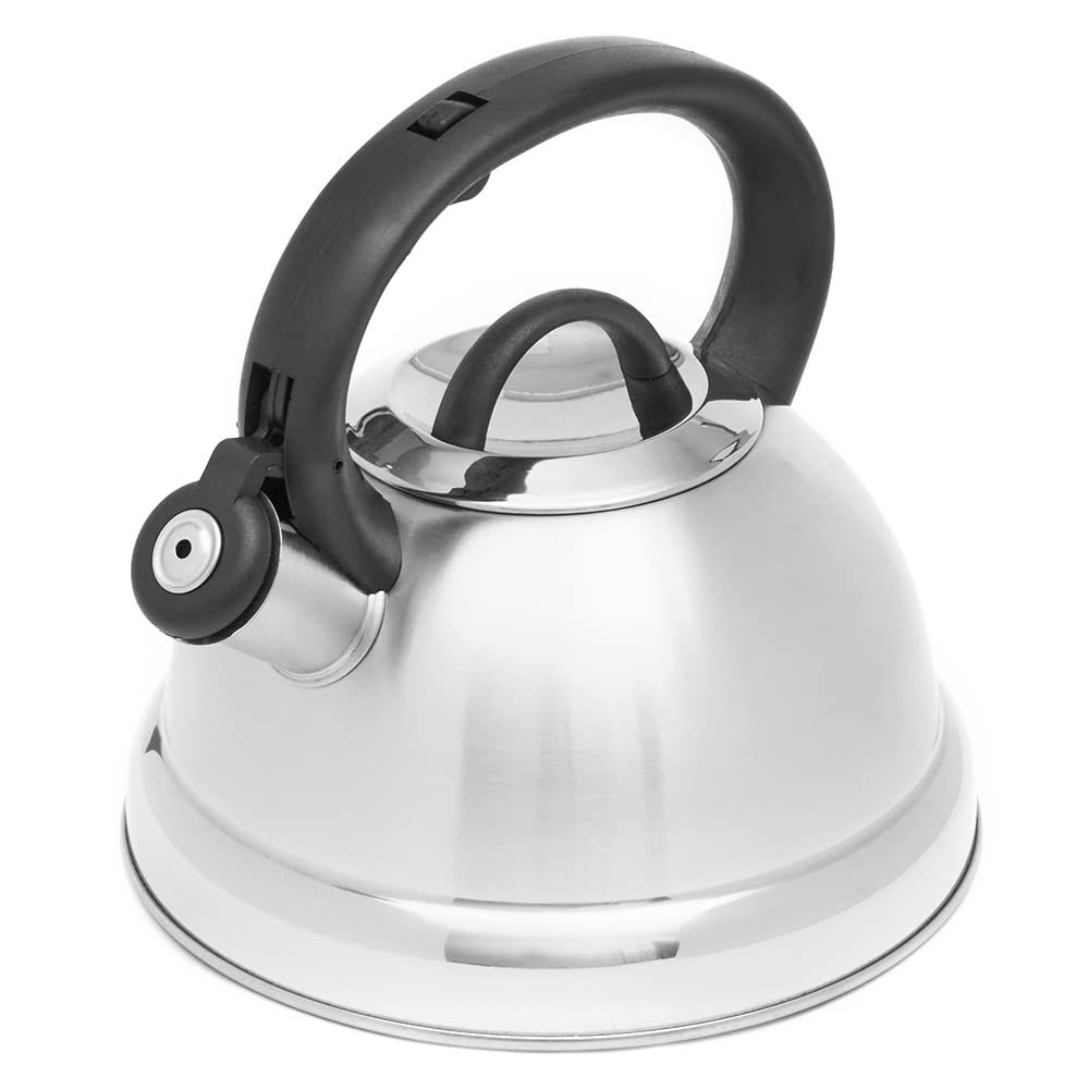 Easy Grip 2.5L Stainless Steel Tea Kettle - Silver | Fast Boiling & Durable | Perfect for Home, Office & Camping Use