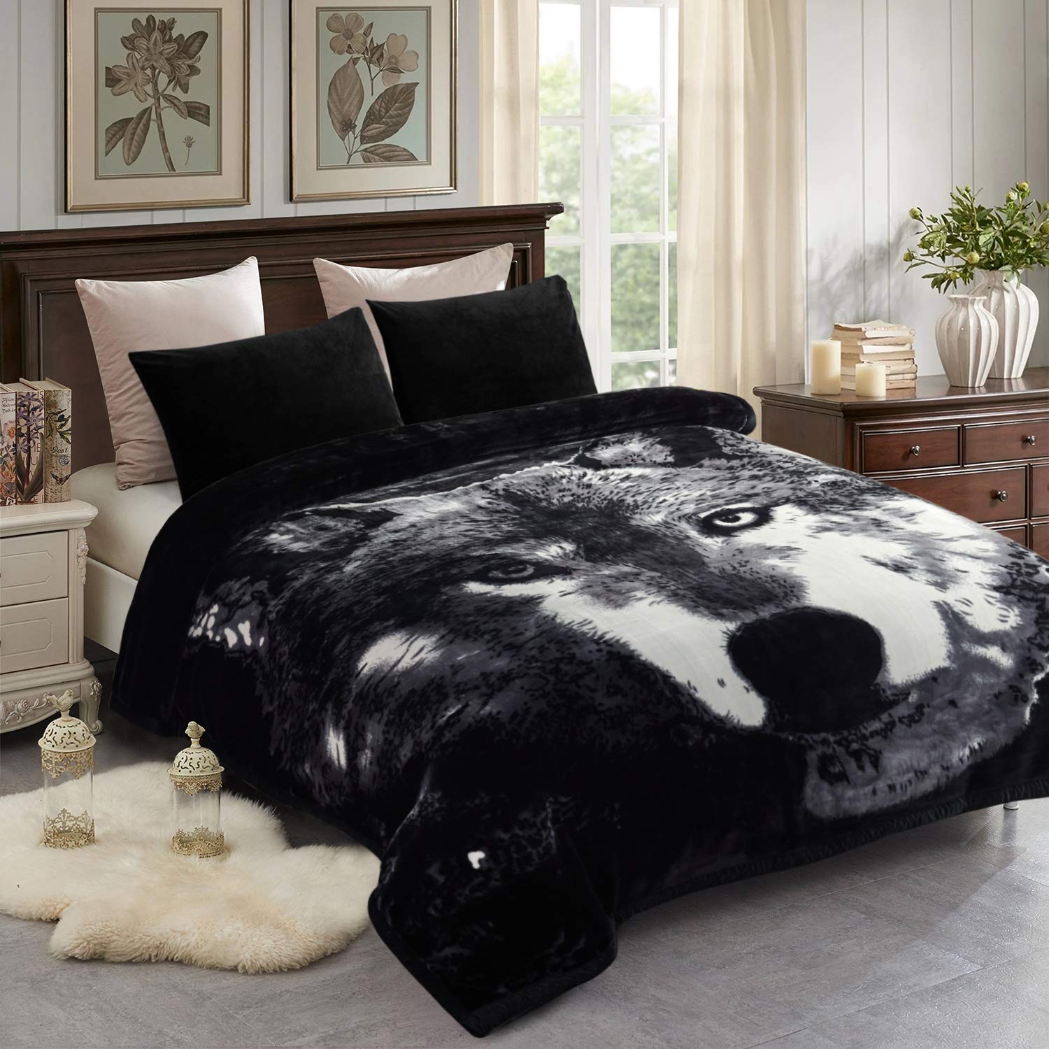 JML Korean Mink Blanket King Size - Soft Reversible Fleece for Bed & Couch
