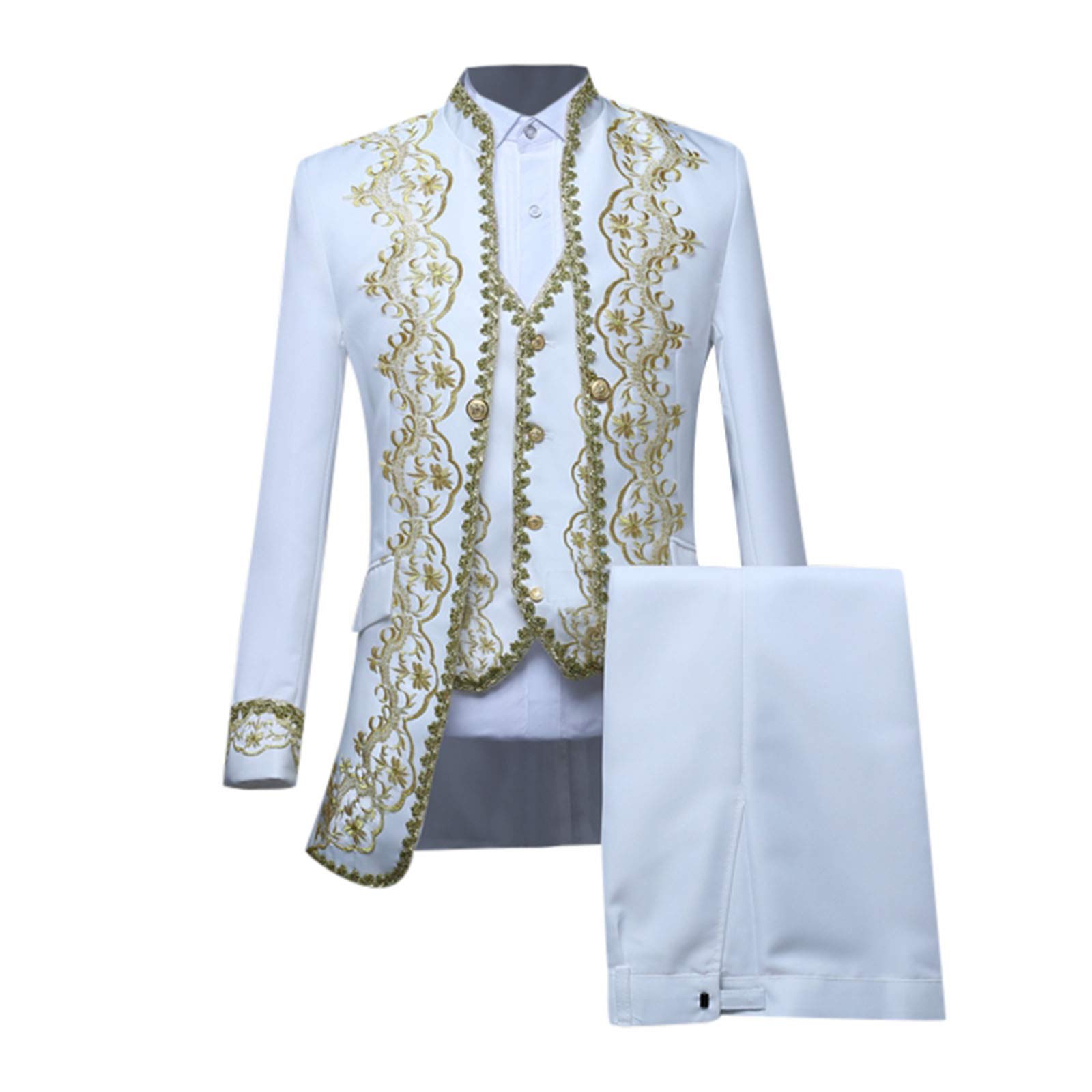 European Style Gothic Court Uniform Coat for Men - Vintage Fleece Jacket | Medieval Costume, Cosplay & Historical Reenactment