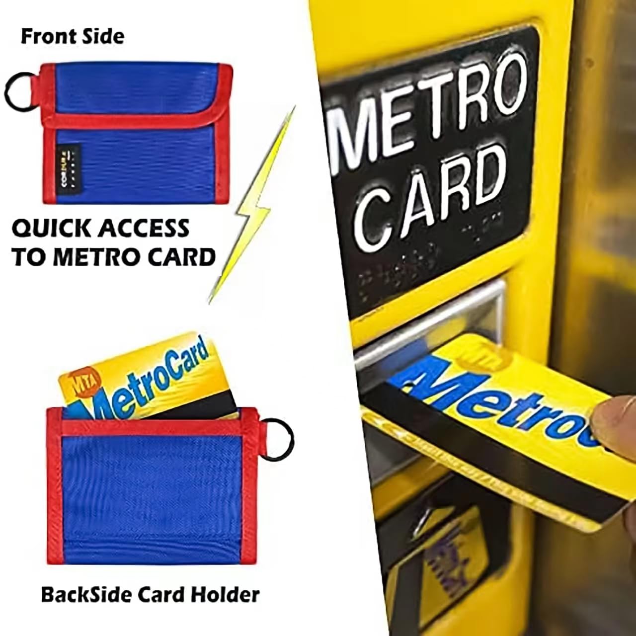 Rugged Kids Wallet for Boys & Teens - Durable Cordura Fabric with Neck Lanyard & Keychain Ring - Perfect for School, Travel & Outdoor Adventures
